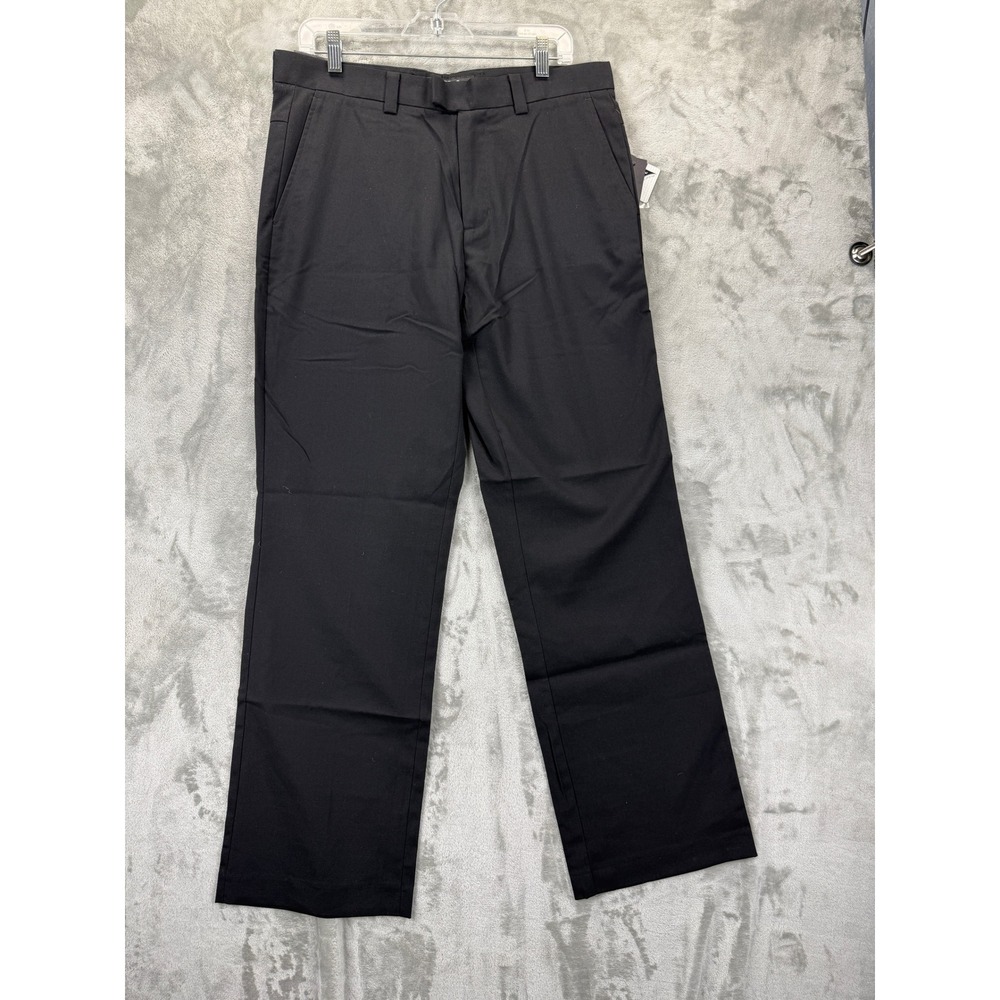 Kenneth Cole New York Mens Well Taken II Black Stretch Dress Pants 33x32 NEW